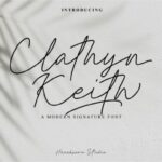 Clathyn Keith Signature Font Poster 1