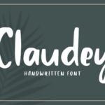 Claudey Font Poster 1