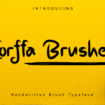 Corffa Brushes Font Poster 1