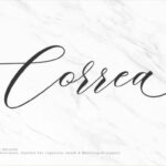 Correa Script Font Poster 1