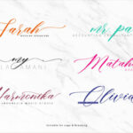 Correa Script Font Poster 9