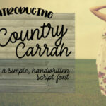 Country Carrah Font Poster 1