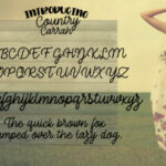 Country Carrah Font Poster 2