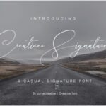 Creative Signature Font Poster 1