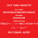 Cuty Tubby Font Poster 3