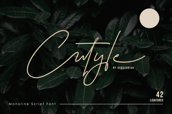 Cutyle Script Font Poster 1