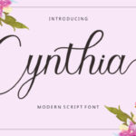 Cynthia Font Poster 1