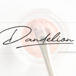 Dandelion Font Poster 1