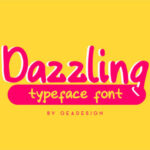 Dazzling Font Poster 1