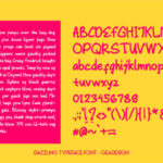 Dazzling Font Poster 2