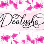 Dealissha Script Font Poster 1