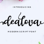 Dealova Script Font Poster 1