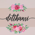 Delthami Script Font Poster 16