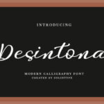 Desintona Script Font Poster 1