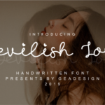 Devilish Joy Font Poster 1