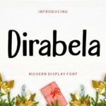 Dirabela Font Font Poster 1