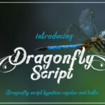 Dragonfly Script Font Poster 1