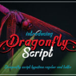 Dragonfly Script Font Poster 2