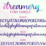 Dreamery Family Font Poster 2