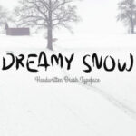 Dreamy Snow Font Poster 1