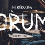 Drum Font Poster 1