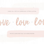 Dusty Rose Font Poster 3