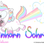 Einhorn Schrift Font Poster 1