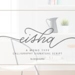 Eisha Script Font Poster 1