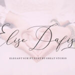 Elise Dafisa Script Font Poster 1