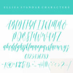 Ellisa Script Font Poster 5