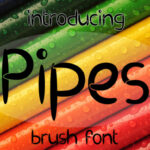 EP Pipes Font Poster 1