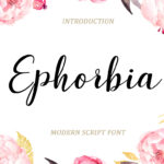 Ephorbia Font Poster 1