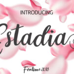 Estadia Font Poster 1