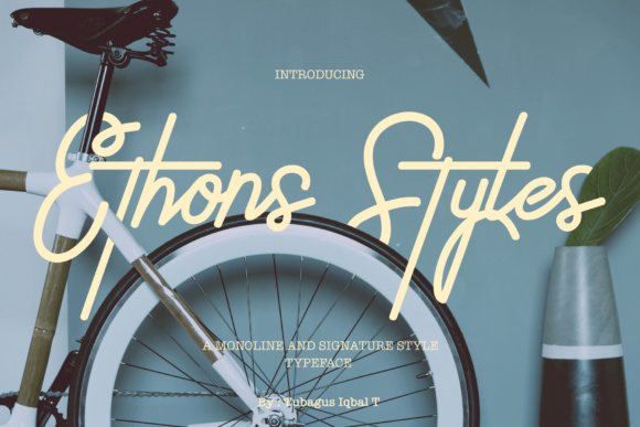 Ethons Styles Font Poster 1