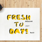 Fat Brush Font Poster 2