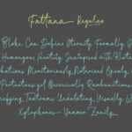 Fattana Font Poster 7