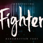 Fighter Font Poster 1