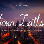 Fiona Lattina Font Poster 1