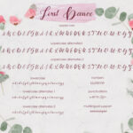 First Dance Font Poster 7