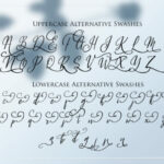 Fleur Bleue Font Poster 8