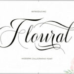 Floural Script Font Poster 1