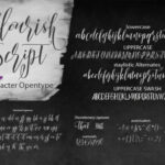 Flourish Font Poster 2