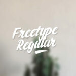 Freetype Regular Font Poster 1