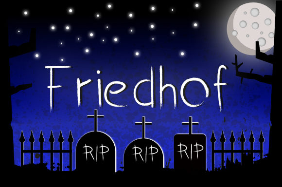 Friedhof Font Poster 1