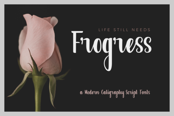 Frogress Font Poster 1