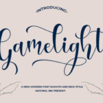 Gamelight Font Poster 1