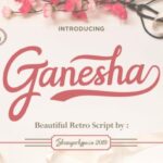 Ganesha Font Poster 1