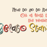 Gelato Font Poster 4