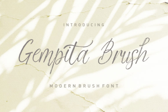 Gempita Brush Font