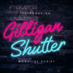 Gilligan Shutter Font Poster 1